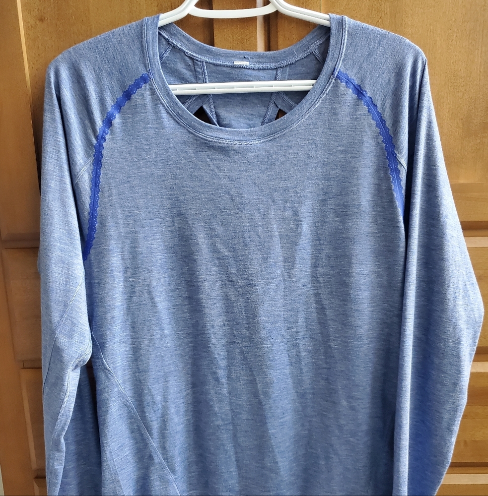 Lululemon Blue Purple Long Sleeve Top